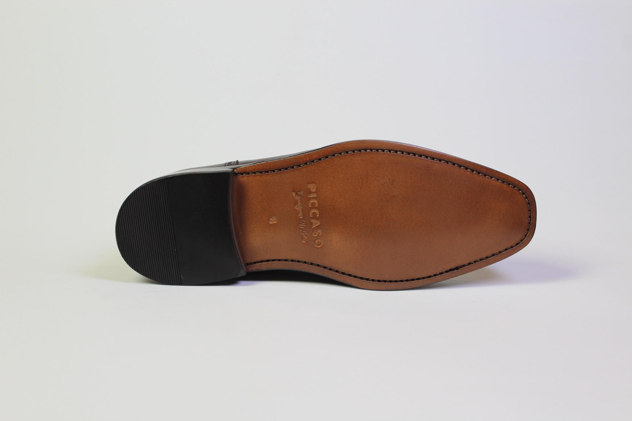 Oxford Cap-Toe Croco Mocca
