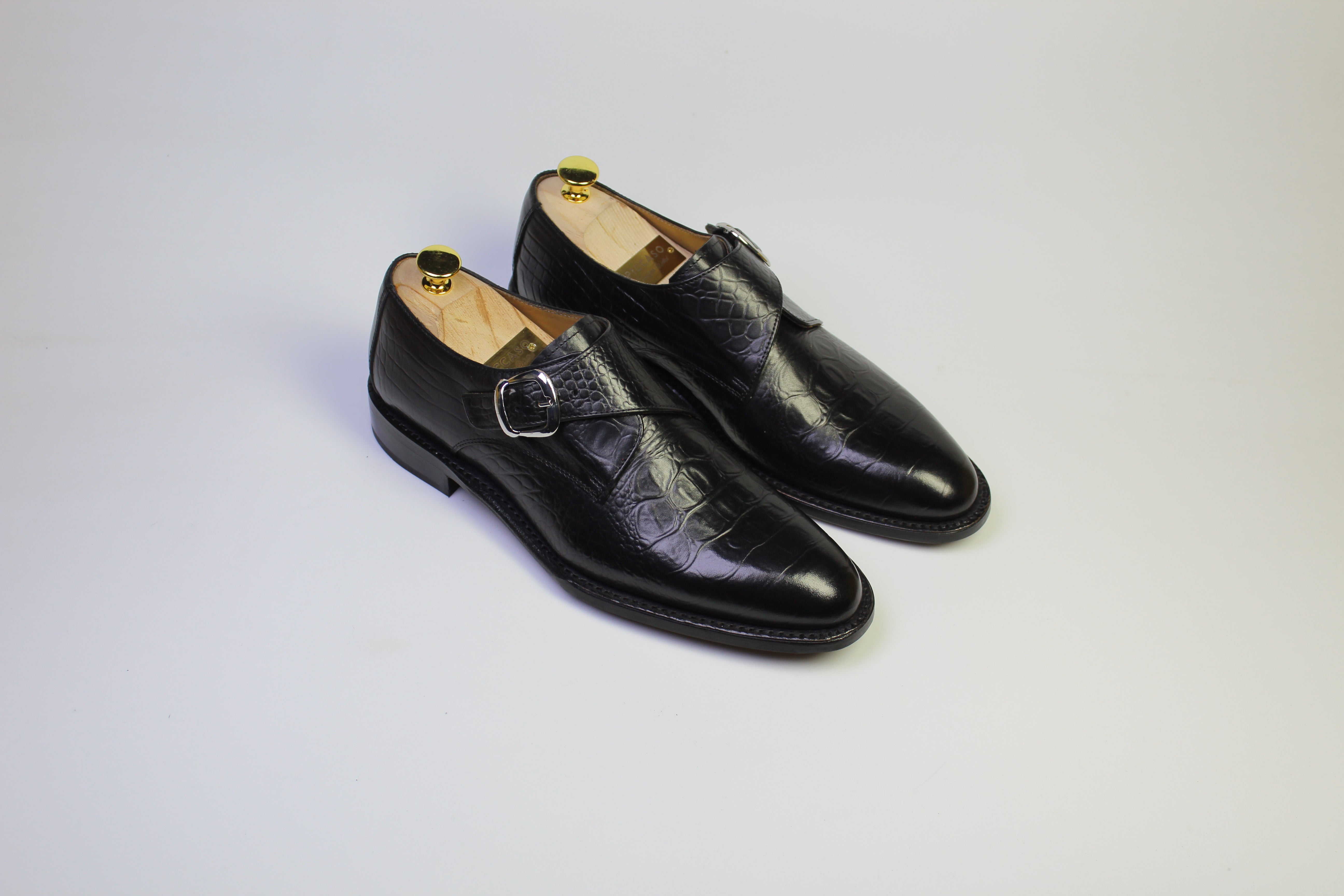 Derby with Buckle Alligator Print