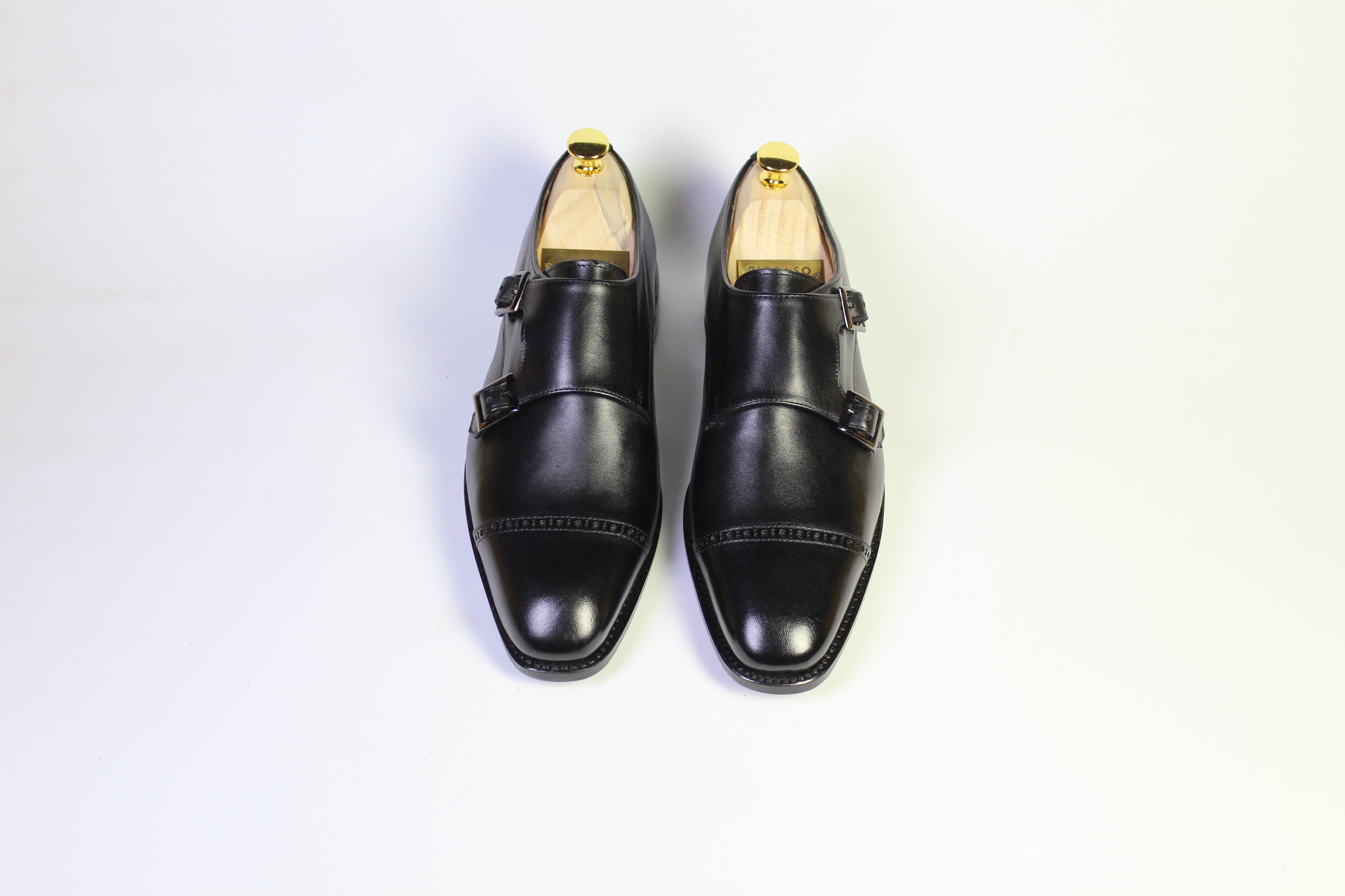 Double loops Brogue Toe Cap Black