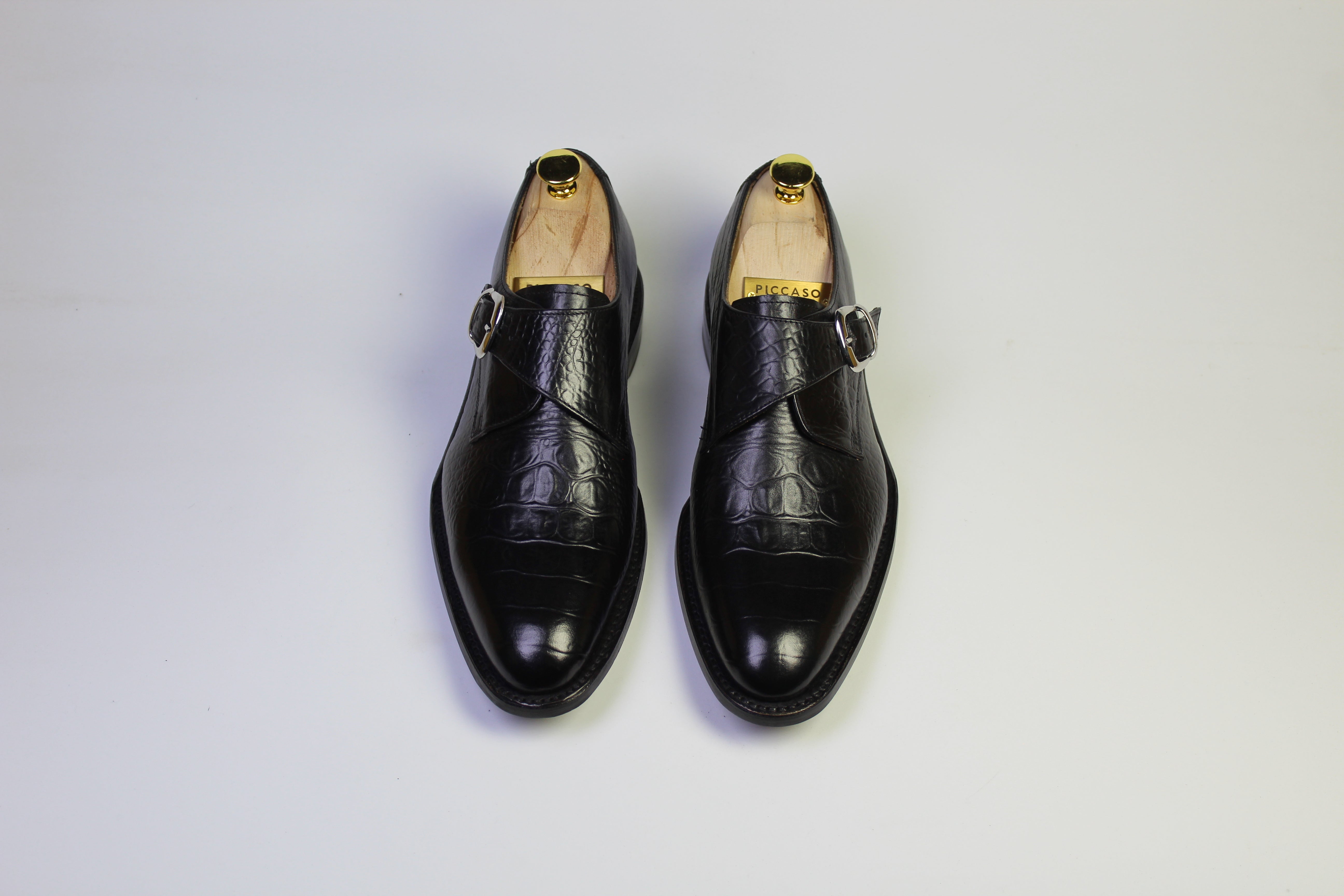 Derby with Buckle Alligator Print